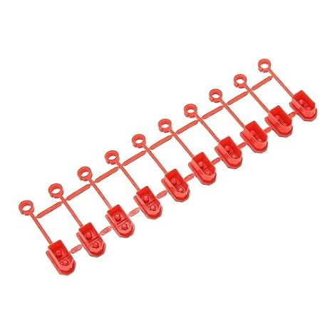 10pcs Capuchons de Connecteur de Prise XT60, Couvercle de Protection Anti-poussière en Caoutchouc pour Batterie au Lithium RC (Rouge) (1/5)