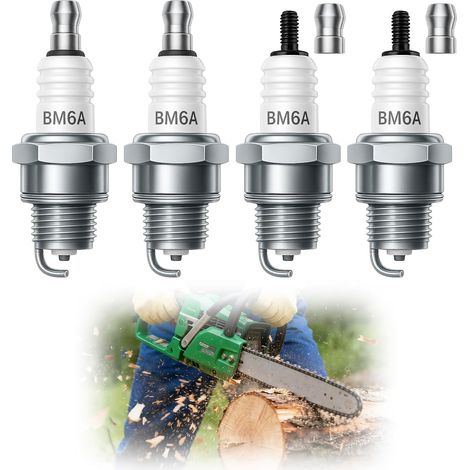 Lot de 4 Bougies D’allumage BM6A (5921) Nickel, Clé: 19,0 mm, Longueur de filetage: 9,5 mm /BM6A/5921 (1/5)