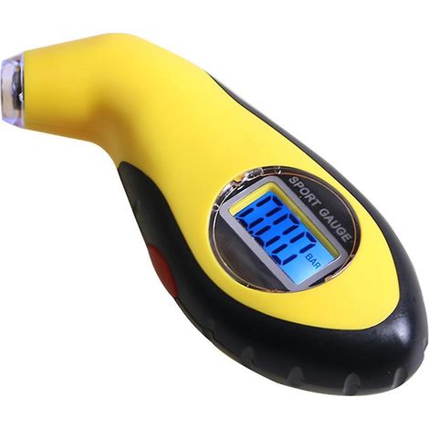 Digitales LED-Reifendruckmessgerät 0–150 PSI, 4 umschaltbare Einheiten, hohe Genauigkeit, tragbares Reifendruckmessgerät für Fahrzeuge