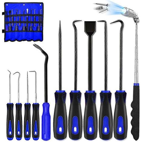 Ensemble de 11 outils de crochetage et de levage pour l'automobile (1/5)