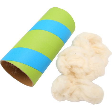 1 tube de jeu pour hamster, en carton, sûr et écologique, idéal pour petits rongeurs (1/5)