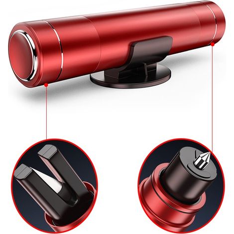 Martillo de emergencia para romper ventanas de coche, martillo de seguridad para coche, cortador de cinturón de seguridad, martillo de rescate para rescate, herramientas para coche, rojo y negro