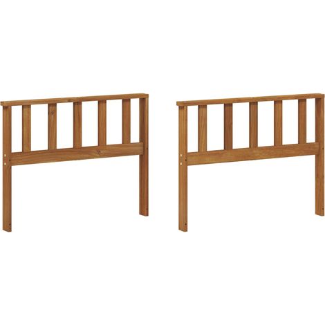 Armlehne 2 stk. Natur 80 x 6 x 61 cm Massivholz Akazie vidaXL (1/5)