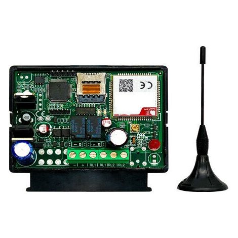 Attivatore Telefonico Gsm 2 Ch Sms Sim Apricancello Allarme Stufa Caldaia