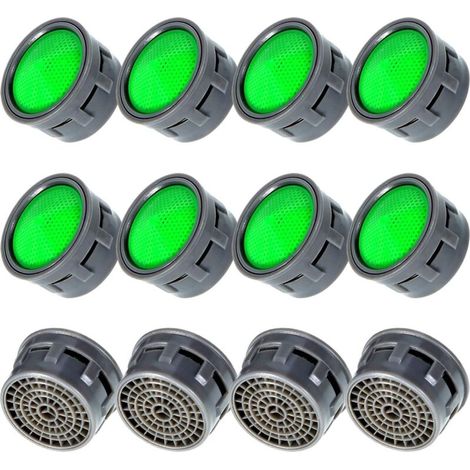 12 Pièces Aérateurs de Robinet Aérateurs de Robinet d’Eau Limiteur de Débit de Robinet Insert de Pièces De Rechange Aérateurs pour Salle de Bain ou Cuisine (1/5)