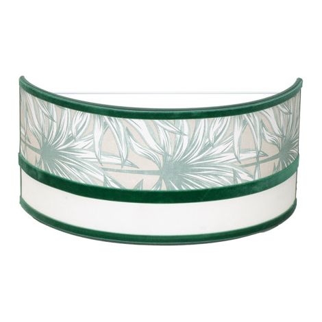 Applique Caledonia bianco/verde 1xE27 33cm
