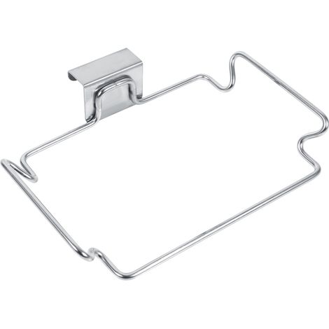 Estantería, repisa y gancho de acero inoxidable para bolsas de basura (cocina)