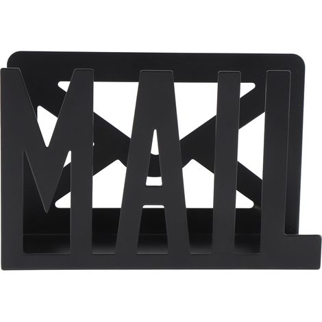 Desktop Mail Holder Iron Countertop Mail Letter Envelope Document Storage Rack Organizer for Home School Office (1/4)