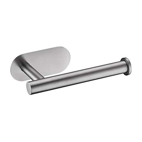 Ibergrif MK34052 Porta Carta Igienica Adesivo Portarotolo Carta Igienica Acciaio Inox per Bagno e Toilette,Acciaio Inossidabile (1/5)
