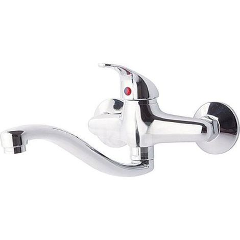 Rubinetto lavabo Perfexim Irys cromo testa 35 mm becco 22 cm