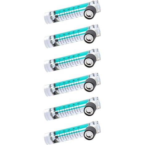 6X 0.1-5LPM 1L DéBitmèTre D'OxygèNe DéBitmèTre avec Soupape de Commande pour L'OxygèNe de L'Air (1/2)