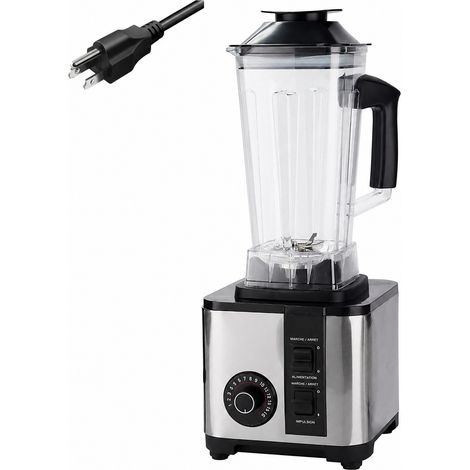 Blender mixeur robot culinaire modèle 168 bol unique moteur 9525 acier inoxydable 9525 500 réf 4483 26 × 23 × 34 cm 2,7 kg – Livraison gratuite