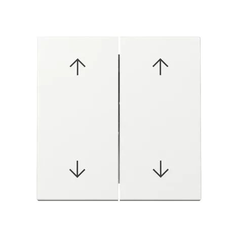 Gira Tecla 2f flechas System 55 Blanco puro [329703], 3297 03