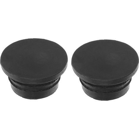 Lot de 2 embouts en caoutchouc pour échelle de piscineBouchons de rechange résistants pour protéger le revêtement en vinyle et le béton projeté lors de l'entretien de la piscine. (1/4)