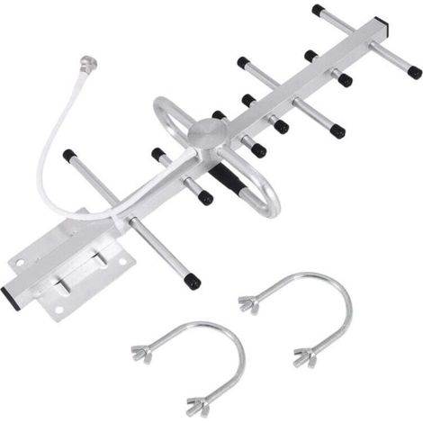 Antenne TV Numérique Extérieure Amplifiée 4K HDTV Amplificateur Signal Portée 300 Km VHF UHF (1/5)
