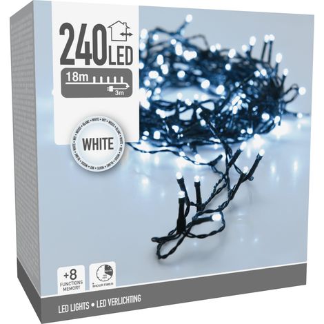Lichterkette asics 240 kalte weiße leds 21 meter (1/2)