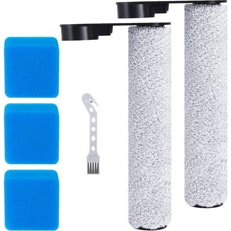 Kit d'accessoires de brosse pour EUREKA NEW430, pour JONR ED12 accessoires d'aspirateur eau et poussière, 2 rouleaux de brosse, 3 filtres HEPA + 1 brosse de nettoyage (1/5)