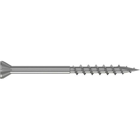 Vis terrasse - Tête fraisée - Filetage partiel - Pointe anti-fendage - Inox A4 - Torx 4.2x55mm - T20 - Boite de 250