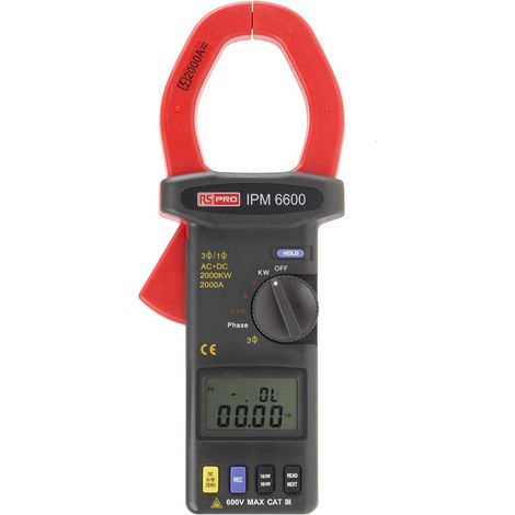 Pince multimètre IPM6600 RS PRO, 2kA ac ( Prix pour 1 ) (1/4)
