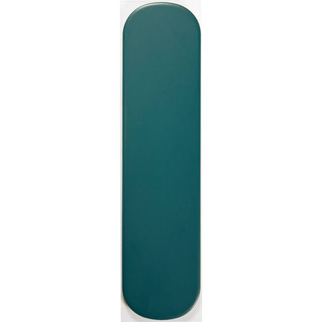 Carrelage mural faience effet graphique GRACE - Ovale 30x7.5cm Bleu canard - Mat - boîte de 0.49 m2 - Gioia Materia