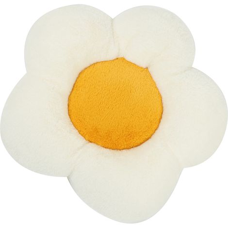 Coussin de siège auto antidérapant, doux et chaud, confortable, au design mignon et en forme de fleur, pour siège avant. (1/5)