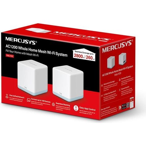 Mercusys Halo H30(2-pack) Bi-bande (2,4 GHz / 5 GHz) Wi-Fi 5 (802.11ac) Blanc Interne (1/4)