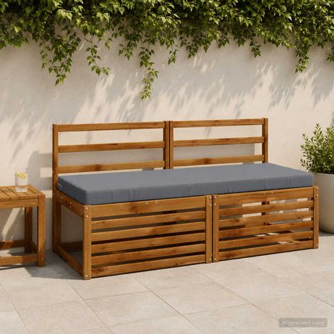 vidaXL Cojín de banco SOEST 100% Poliéster Azul 150 x 50 x 8 cm (1/5)