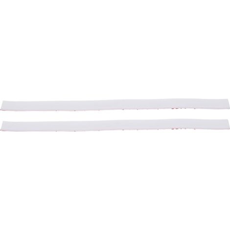 Bande Barrière D'eau en Silicone Flexible 50 Cm X 1,6 Cm Blanc, Lot de 2, Seuil de Porte Étanche pour Salle de Bain Cuisine, Protection Anti-éclaboussures et Rampe D'accès (1/5)