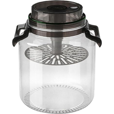 Bocaux à cornichons avec couvercles 5L Pichet rond hermétique de rangement bocal à pickles Pour le Brassage, Cuisine, Garde-manger, Comptoir, Plan de Travail, Aliments, Farine, Sucre (1/5)