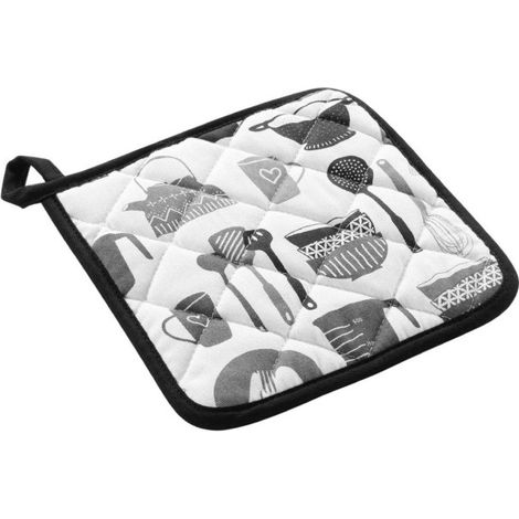 Manique de Cuisine avec Silicone "Kitchen" 19cm Noir (1/4)