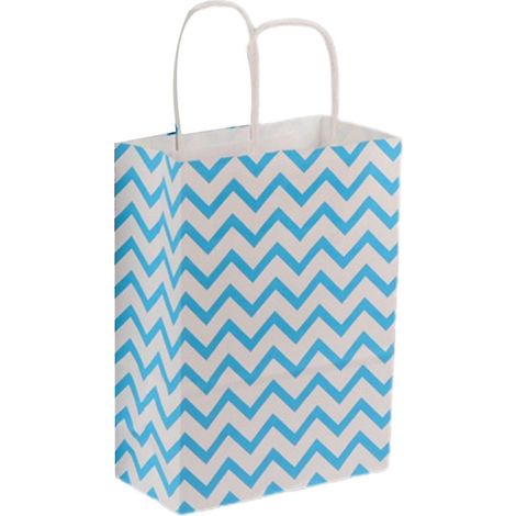 Sacs cadeaux imprimés avec poignées, papier d'emballage pour friandises, couleurs assorties (1/5)