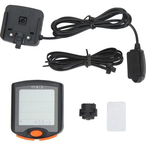 Compteur vélo filaire étanche multifonction avec rétroéclairage nocturne, unités métriques/pouces, indicateur de vitesse pour cyclisme (1/5)