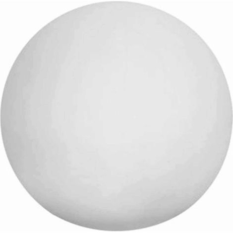 SINED Lámpara Solar LED 50 cm de Polietileno HD en Color Blanco para Espacios Exteriores con Panel Fotovoltaico y Colores Intercambiables Modelo Sfera Luminosa