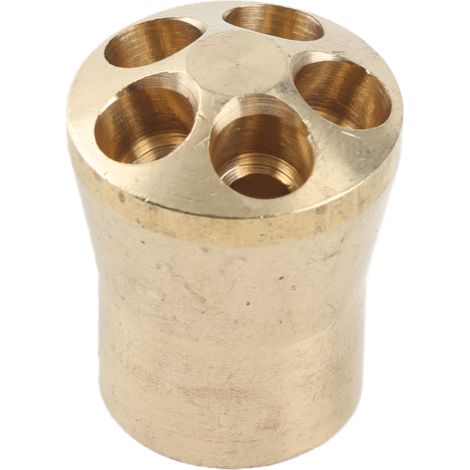Ortviai Séparateur de liquide frigorigène en laiton – 1 entrée 12,8 mm / 5 sorties 6,5 mm – Résistant à l’usure et distribution uniforme (1/5)