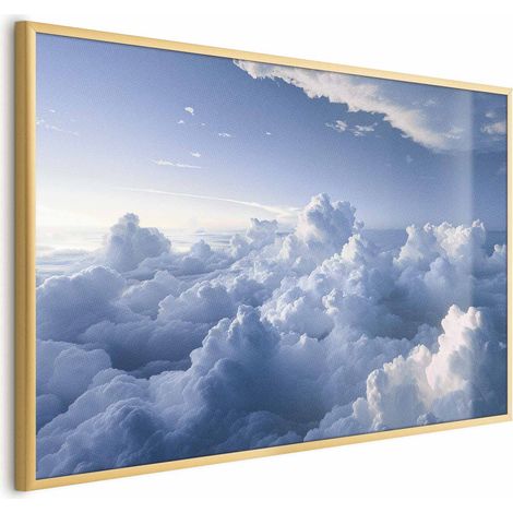 Poster – Himmelslandschaften: Strahlen erleuchten flauschige Wolkenformationen (1/4)