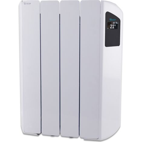Radiateur électrique à inertie fluide 660W FARHO Victoria 04 Eléments Blanc WiFi Intégrée Basse Consommation Garantie 20 ans (1/5)