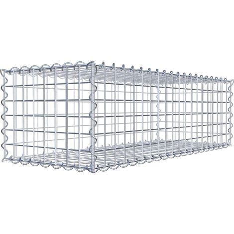 Gabiondeco - Gabion 100 cm x 30 cm x 40 cm (L x H x P). mailles 5 x 5 cm. Spirale - Made in Germany (1/5)