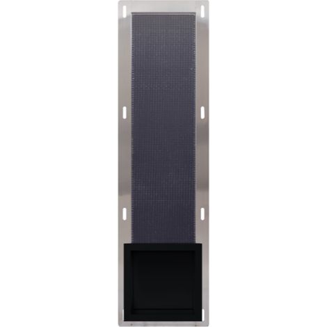 Balneo Distributeur papier-toilette encastrable 72x19,5x12,1cm, acier inoxydable, finition noir, WALL-BOX PAPER 3 (1/5)