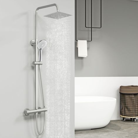 Sky Bathroom Exposed Thermostatic Mixer Shower Set With Shower Head 200mm
