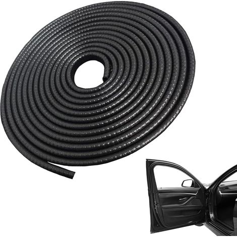 5m Protection Portiere Voiture, en Forme de U Sans Colle Protecteur de Bord en Caoutchouc Anti-Collision Peut être Coupée pour Tôle de la Plupart des Voitures Gamme de Préhension 1-2,5 mm (1/5)