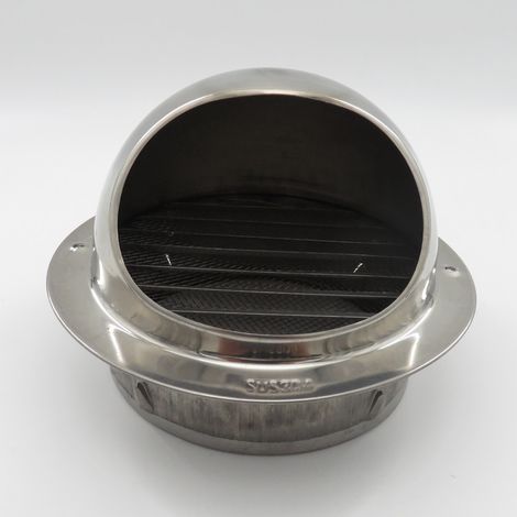 Conduit d'évacuation en acier inoxydable 304 pour hotte aspirante, sortie de ventilation murale extérieure, couvercle coupe-vent extérieur, sortie d'air étanche à la pluie