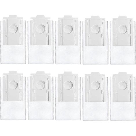 Lot de 10 sacs à poussière de rechange pour la station de nettoyage robotisée Samsung VCA-RDB95 Jet Bot+ Jet Bot AI+ (accessoires et pièces détachées). (1/5)