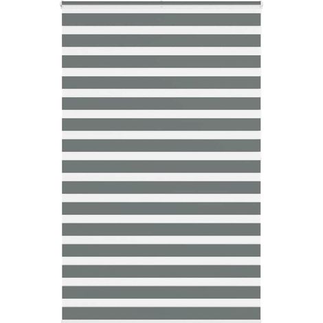 Doppelrollo Dunkelgrau 145x200 cm Stoffbreite 140,9 cm Polyester