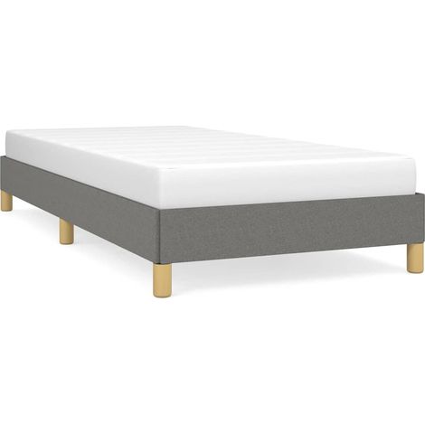 Maison Exclusive - Estructura de cama sin colchón tela gris oscur (1/5)