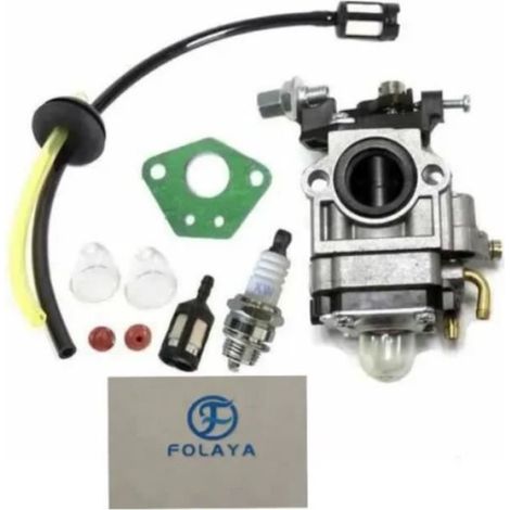 Carburateur - Joint Carburateur - Tuyau Filtre Essence - Bougie Allumage - Pour Débroussailleuse 52cc 49cc 43cc - Lot Complet
