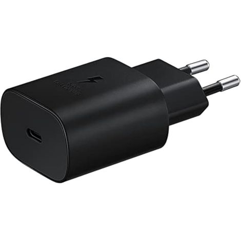 Chargeur mural USB-C 45W PD Super Fast Charging pour Samsung, prise EU, adaptateur rapide noir