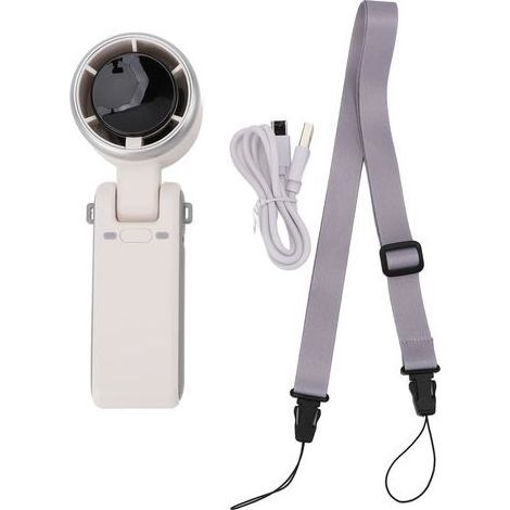 Ortviai 3-in-1 Tragbarer Hand-/Nacken-/Tischventilator mit LED-Anzeige, 5 Geschwindigkeitsstufen, 3600-mAh-Akku, 150° faltbar (1/5)