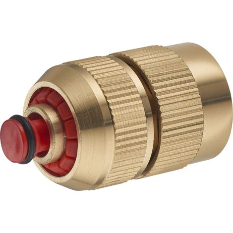 AROZ Raccordo automatico in ottone con aquastop, diametro 15 mm
