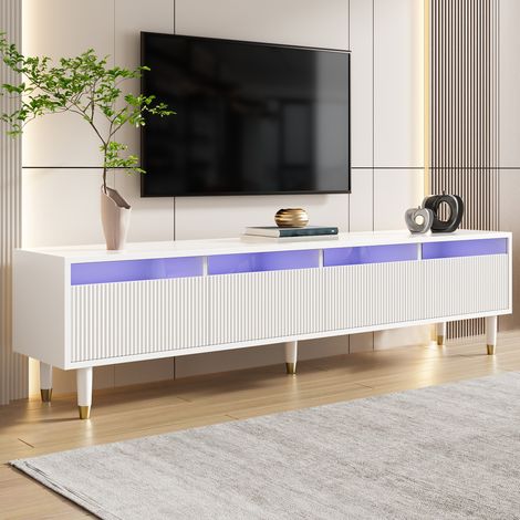 Meuble bas télé minimaliste 4 tiroirs matériau haut de gamme salon polyvalent