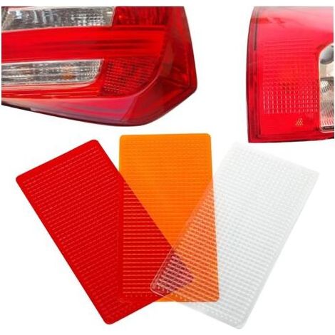 Pair - Kit de réparation feu arrière 3 pièces – Panneau en plastique pour lentilles fissurées – Adhérence résistante aux intempéries (1/5)